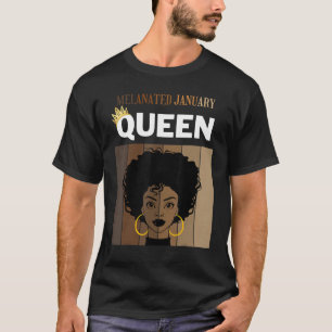 Camiseta Rainha Afro-Americana Melanizada Janeiro