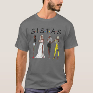 Camiseta Rainha Afro-Americana Negra Rainha SISTAS