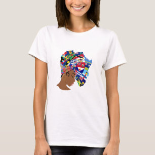 Camiseta Rainha Afro-Caribe