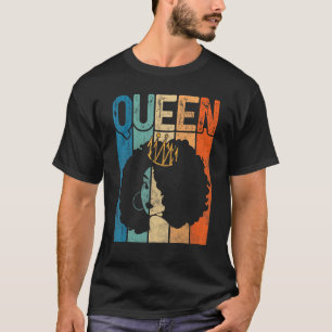 Camiseta Rainha Afro Melanin Negra Mulher Negra História Ne