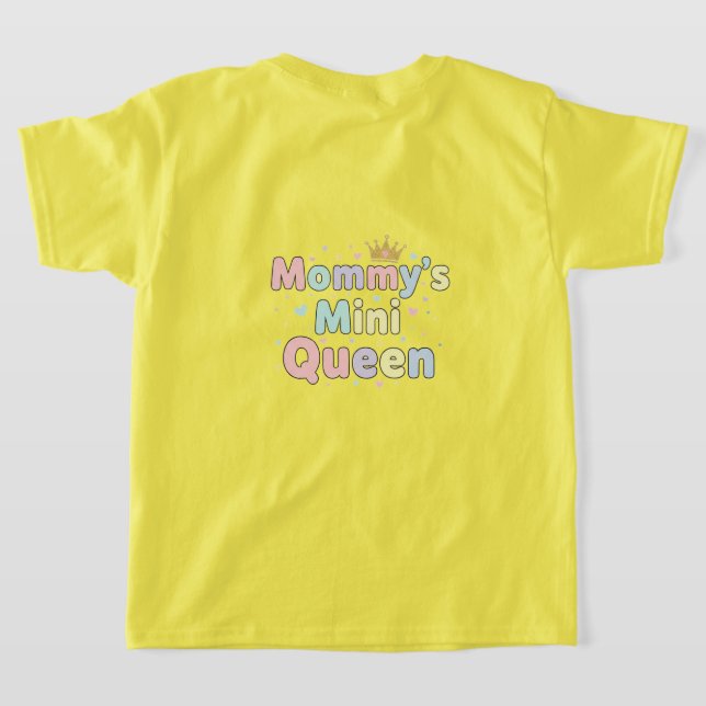 Camiseta Rainha Amarela (Postura das costas)