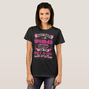 Camiseta Rainha ambiciosa resistente da mulher do Sagitári