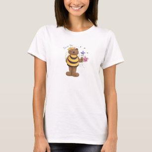Camiseta Rainha Bee - Esparguete feminino no topo