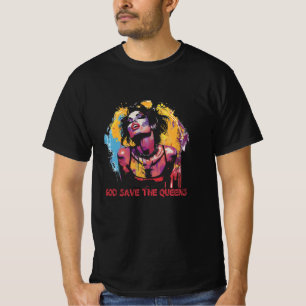 Camiseta Rainha Bold Orgulho Rainha Fabulosa e Arrastada Qu