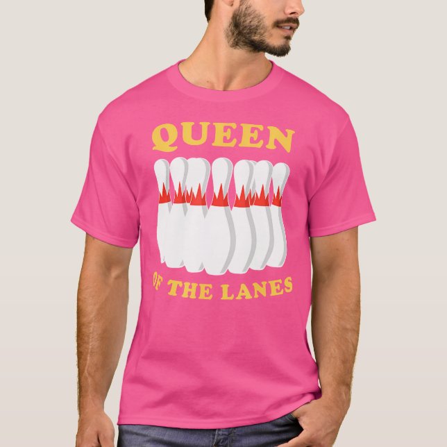 Camiseta Rainha boliche Das Raparigas Ou Dois (Frente)