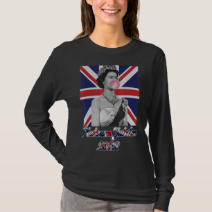 Camiseta Rainha britânica Monarquia Platinum Jubilee 70 Ann
