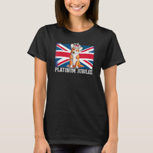 Camiseta Rainha britânica Monarquia Platinum Jubilee 70 Ann