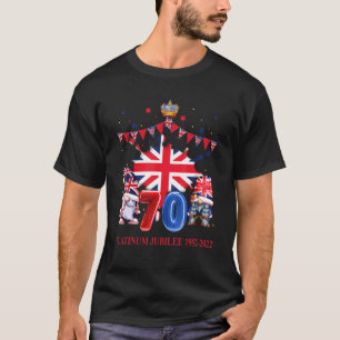 Camiseta Rainha Britânica Monarquia Platinum Jubilee Celebr