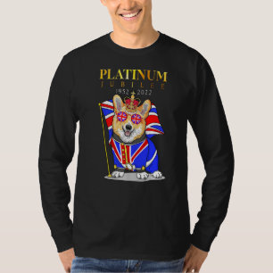Camiseta Rainha britânica Monarquia Platinum Jubilee Union