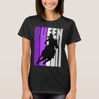 Camiseta Rainha Cowgirl Rodeio Mulheres Meninas Sul Roxo Co