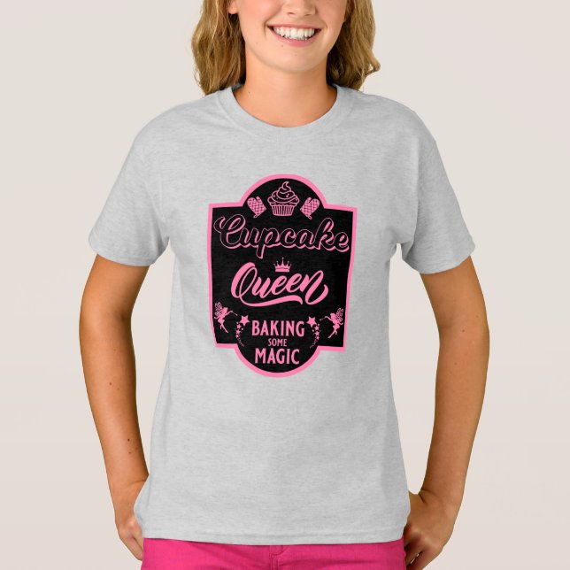 Camiseta Rainha cupcake (Frente)