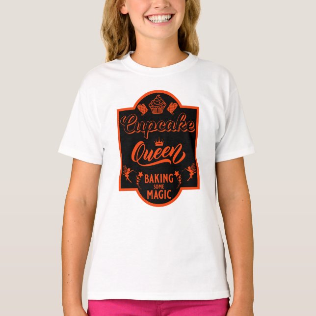 Camiseta Rainha cupcake (Frente)