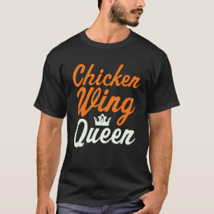 Camiseta Rainha da Asa de Frango Amante de Asas de Frango