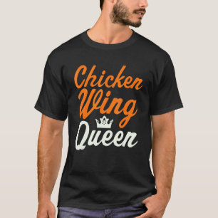 Camiseta Rainha da Asa de Frango Amante de Asas de Frango