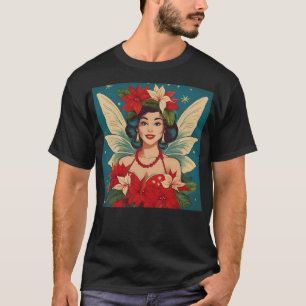Camiseta Rainha da Beleza do Natal Tropical de Retro