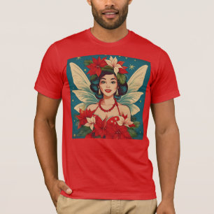 Camiseta Rainha da Beleza do Natal Tropical de Retro