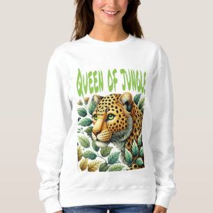 Camiseta Rainha da camisola feminina da selva