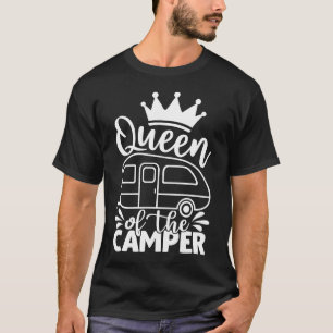 Camiseta Rainha Da Campanha Engraçado Acampamento, Dizendo