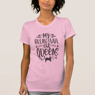 Camiseta rainha da casa: meu lindo gato