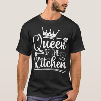 Camiseta Rainha Da Cozinha Cozinhar Mestre Chef Cook