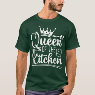 Camiseta Rainha Da Cozinha Cozinhar Mestre Chef Cook