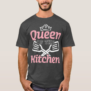 Camiseta Rainha Da Cozinha Cozinhar Mestre Chef Cook