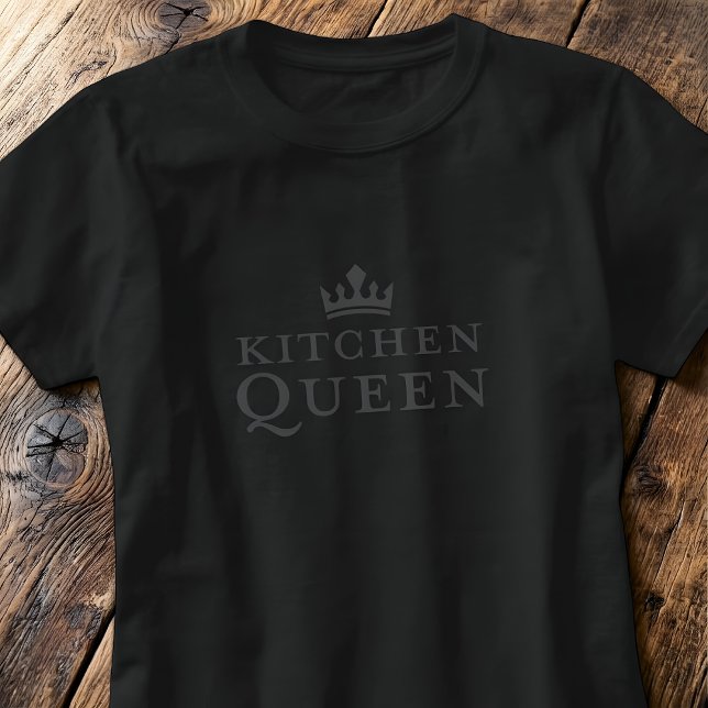 Camiseta Rainha da Cozinha Presente da Coroa do Chapéu de P (Criador carregado)