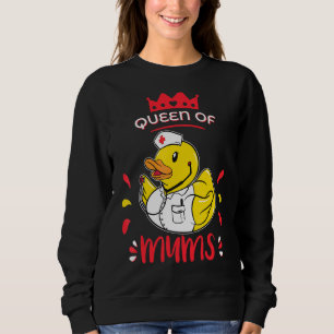Camiseta Rainha da Enfermeira Mãe Duck Feliz Dia de as mães