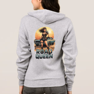 Camiseta Rainha da Estrada – Guerreira Pin-Up Pós-Apocalípt