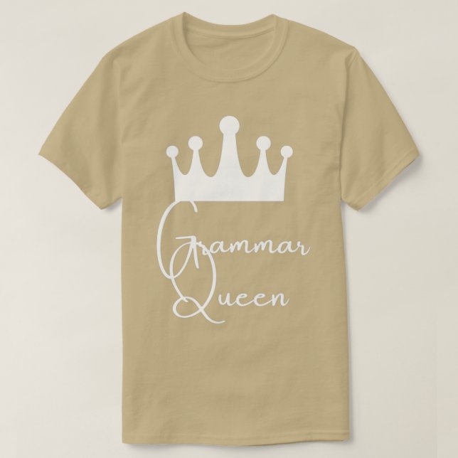 Camiseta rainha da gramática (Frente do Design)