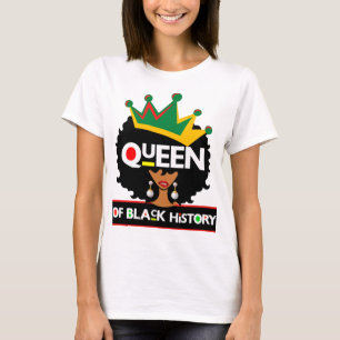 Camiseta Rainha da História Negra Mês de Melanin Poppin Mag