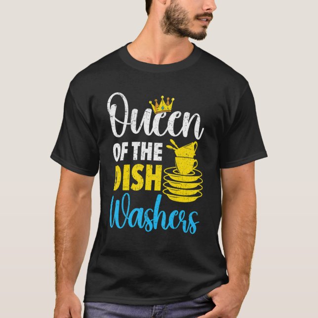 Camiseta Rainha Da Loja De Lavagem De Louça Jo (Frente)