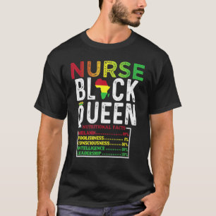 Camiseta Rainha da Melanina Afro-Americana Forte Negra Natu