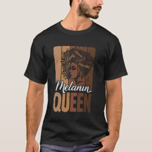 Camiseta Rainha da Melanina Mês da História Negra Afro-Amer