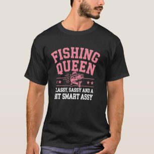 Camiseta Rainha da Pesca Classe Sassy Inteligente Assy Dive