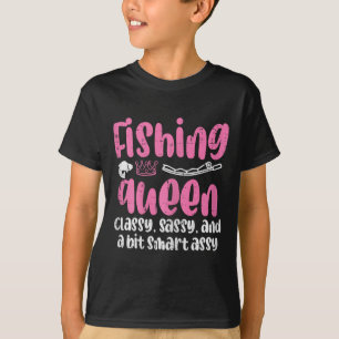 Camiseta Rainha da Pesca Cly Sy Inteligente Diversão Pescad