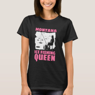 Camiseta Rainha da Pesca no Gelo de Montana