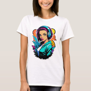 Camiseta Rainha da Selva Cibernética DJ