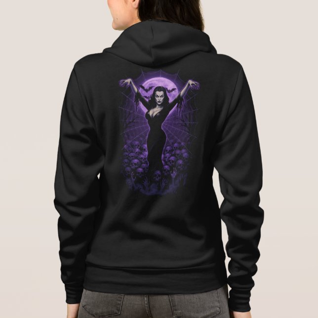 Camiseta Rainha da Web - Hoodie Vampiro Gótico (Verso)