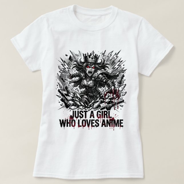 Camiseta Rainha Dark Anime - Presente para Fã de A (Frente do Design)