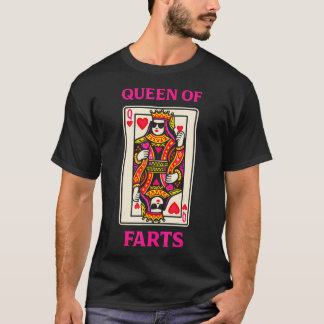 Camiseta Rainha Das Flatulências Carta De Baralho Engraçada