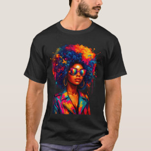Camiseta Rainha das Mulheres Negras Afro Africanas Melanina