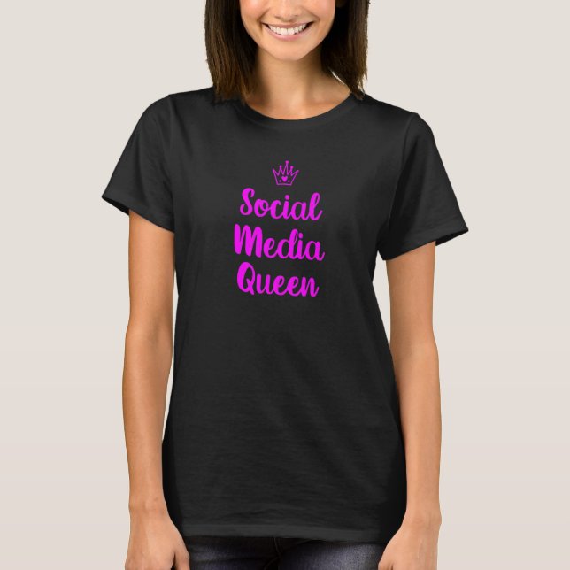 Camiseta Rainha das Redes Sociais (Frente)