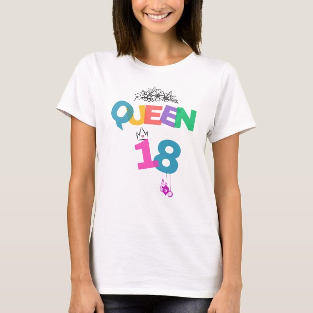 Camiseta Rainha de 18 Anos (Frente)