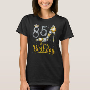Camiseta Rainha de 85 anos É o meu retrato de aniversário