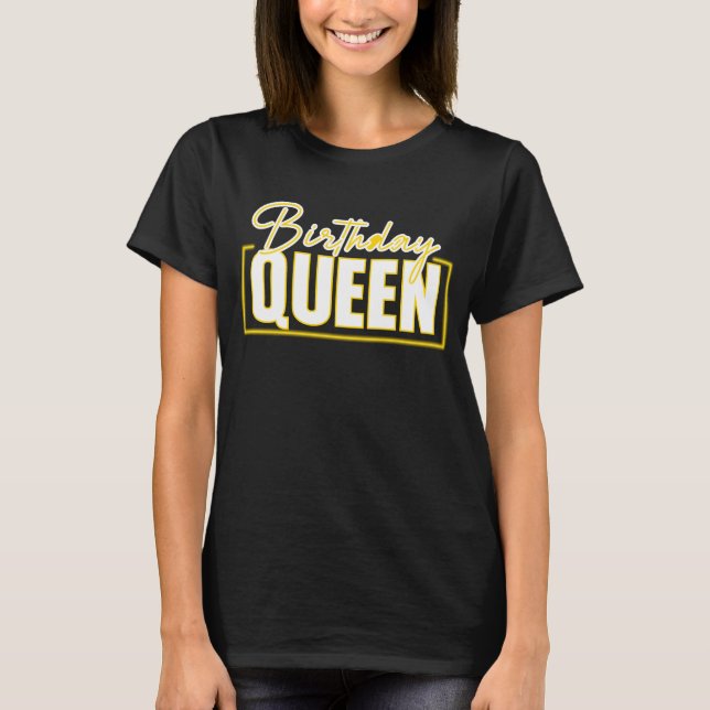 Camiseta Rainha de aniversário (Frente)