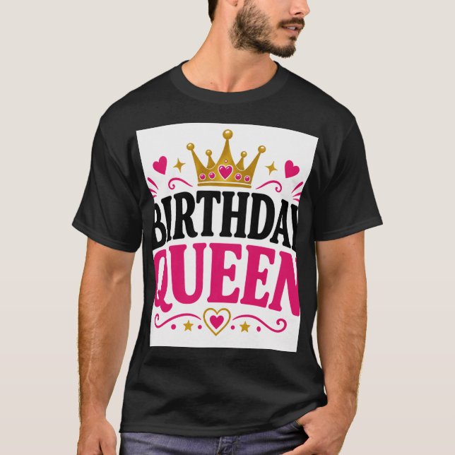 Camiseta Rainha de Aniversário (Frente)