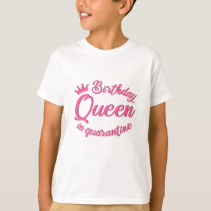 Camiseta Rainha de aniversário em quarentena