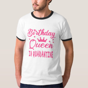 Camiseta Rainha de aniversário em quarentena