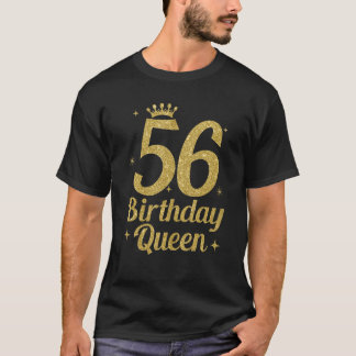 Camiseta Rainha de Aniversário Feminino 56 Rainha de Aniver